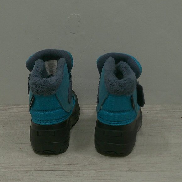 The North Face Toddler Alpenglow II Blue Suede Waterproof Snow Winter boots SZ 7 - Picture 9 of 11